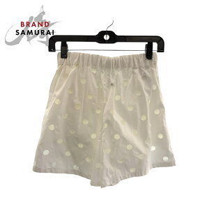 Prada lining Polka White Shorts Cutwork inner Dot